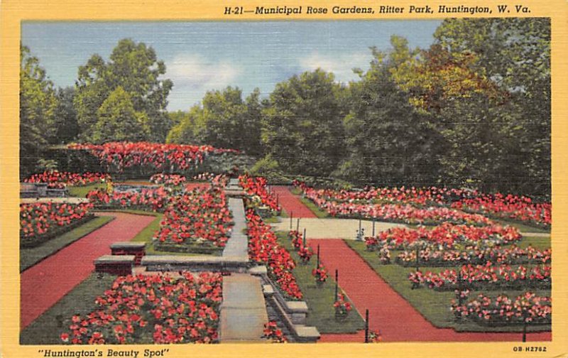 Municipal Rose Gardens, Ritter Park - Huntington, West Virginia WV  