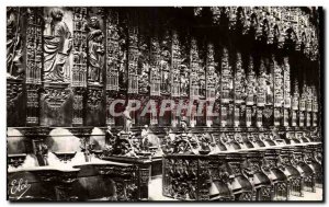 Gers - Auch - The Cathedral Choir of St. Mary Specimen of Woodwork - Old Post...