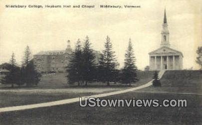 Middlebury College, Hepburn Hall & Chapel - Vermont VT  