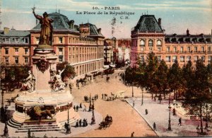 France Paris Las Placa de la Republique 1921