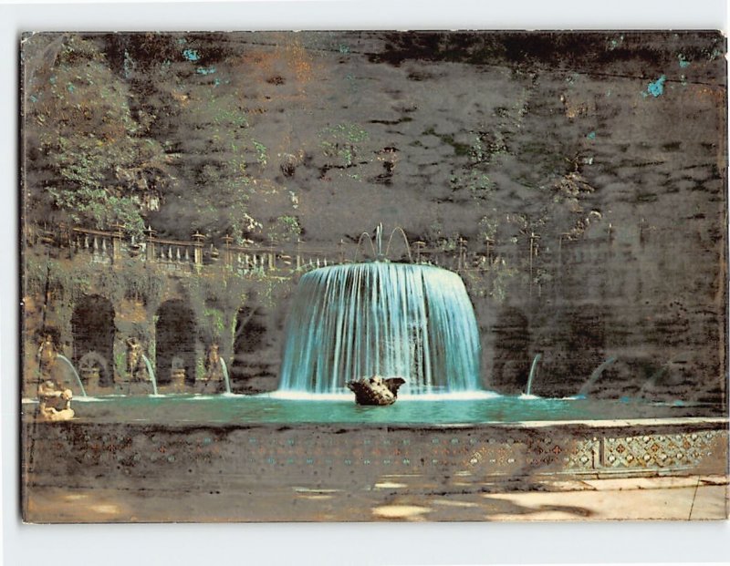 Postcard The Ovato Fountain Villa d'Este Tivoli Italy