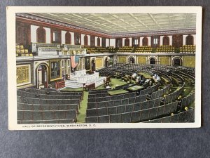 Hall Of Representatives Washington DC Litho Postcard H2079082138