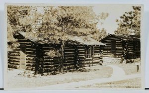 Arizona RPPC Cabins at North Rim Grand Canyon Real Photo c1940 Postcard L5