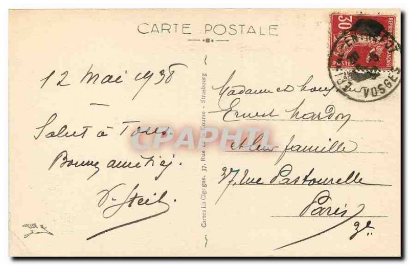 Postcard Old Piece Water Course Epinal