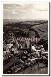 Saint Flour Old Postcard The suburb and the mounts of Margeride