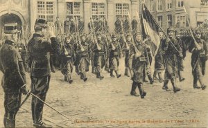 Decoration of the 7th line after the Battle of the Yser 1914 militaria Belgium