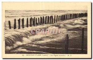 Mimizan - The Waves - Old Postcard