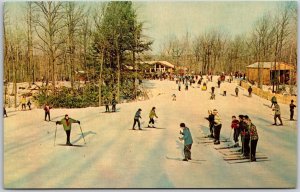 Walter Foeger Ski School At Camelback Pocono Pennsylvania PA Crowd Scene Postcar
