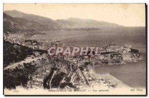 Old Postcard Principality of Monaco General view