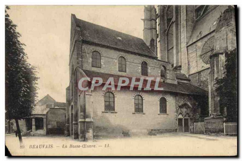 Old Postcard Beauvais Lower euvre