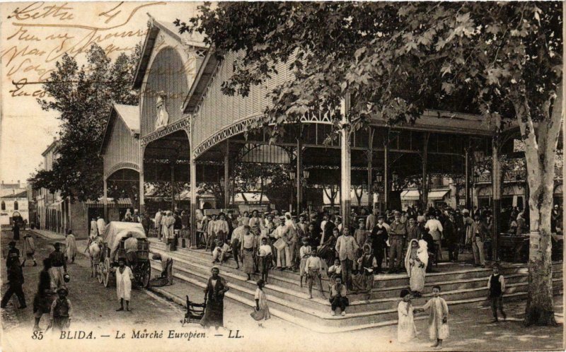 CPA AK BLIDA - Le Marché Européen ALGERIA (794605)