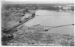 Postcard RPPC Idaho Emmett  C-1910 Lumber Sawmill Logging occupation ID19-452