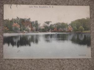 Lake View, Broadalbin, N.Y. Handcolored, 1917, used vintage card