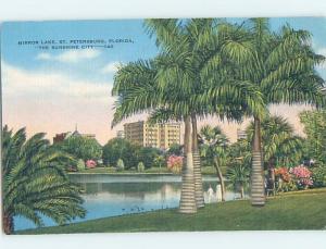 Linen BUILDINGS ON MIRROR LAKE St. Petersburg Florida FL F4013