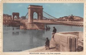 BF6325 beaucaire gard le pont suspendu france      France