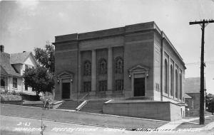 Memorial Presbyterian Church Marysville Kansas RPPC Real Photo 1950s postcard