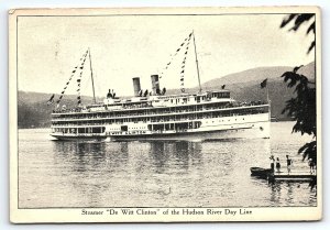 1930s STEAMER DE WITT CLINTON OF THE HUDSON RIVER DAY LINE POSTCARD P2532