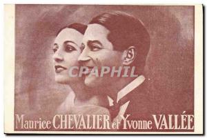 CPM Maurice Chevalier and Yvonne Vallée