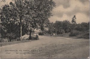 Postcard Entrance to Park West St Wilmington DE