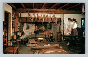 Saugus MA- Massachusetts, Saugus Ironworks Restoration, Chrome Postcard