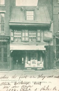 Vintage Postcard 1905 Betsy Ross House Philadelphia Pennsylvania PA Structure