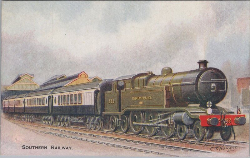 Railways Postcard -Trains -Southern Railway Train, Artist C.T.Howard Ref.RS30716 