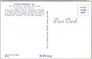 Columbus Ohio OH, Wagner Breweries Inc., Augustines Beer, Vintage Postcard