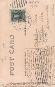 J81/ New Lexington Ohio RPPC Postcard c1910 M.E. Church Building  74