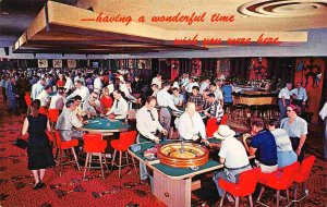 Gambling Casino Hacienda Floor Interior Las Vegas Nevada postcard