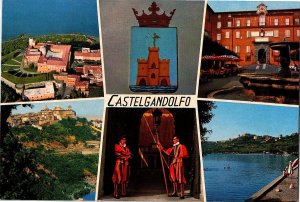Multi-View Castellgandolfo Italy 1960s Kodak Ektachrome Continental Postcard