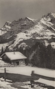Adelboden Gross Lohner Old Real Photo Switzerland Postcard