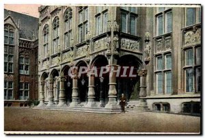 Old Postcard Liege Provincial palace gate