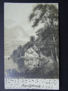 Scotland LOCH KATRINE The Path by the Loch c1902 UB Raphael Tuck 5080