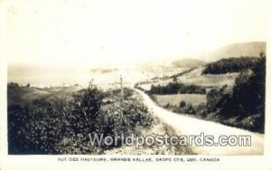 Vue des Hauteurs, Grande Vallee, Gaspe Cte Quebec Canada Unused 