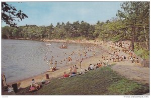 BRAMPTON, Ontario, Canada, 1940-1960's; Bathing Scene At Heart Lake