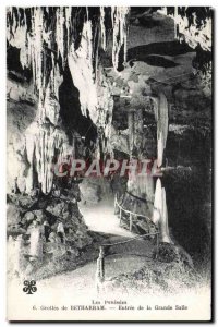 Old Postcard Betharram Caves De Entree Part of the hall