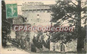 Postcard Old Clisson (Loire Inf) has the Ruins (Inside the castle Entree Chap...