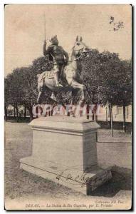 Old Postcard Dinan Staue Du Guesclin E Fremiet Horse Horse