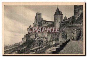 Postcard Old Cite Carcassonne Porte d'Aude