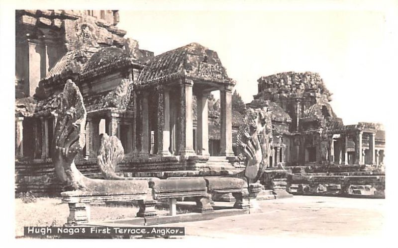 Hugh Naga's First Terrace Angkor Cambodia, Cambodge Unused 