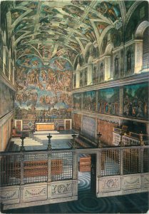 Italy Postcard Vaticano Capela Sistina