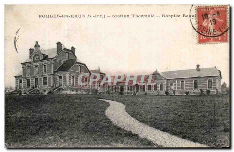 Old Postcard Forges les Eaux Station Thermal Hosplce Beaut