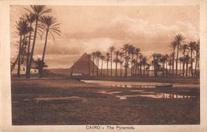 uk33387 the pyramids cairo real photo  egypt