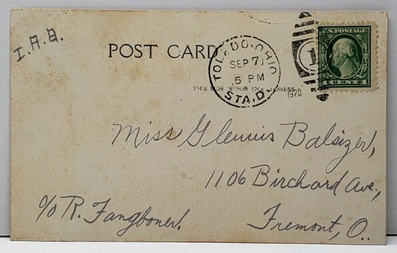 Ohio Toledo The Hotel Waldorf 1920 udb Postcard A11