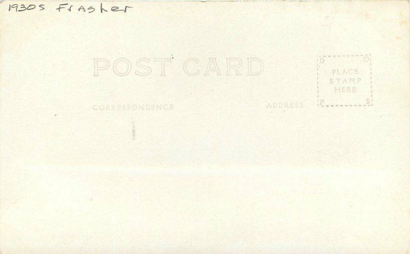 Arizona Bridge Colorado Marble Canyon Frasher 1930s RPPC Photo Postcard 1033