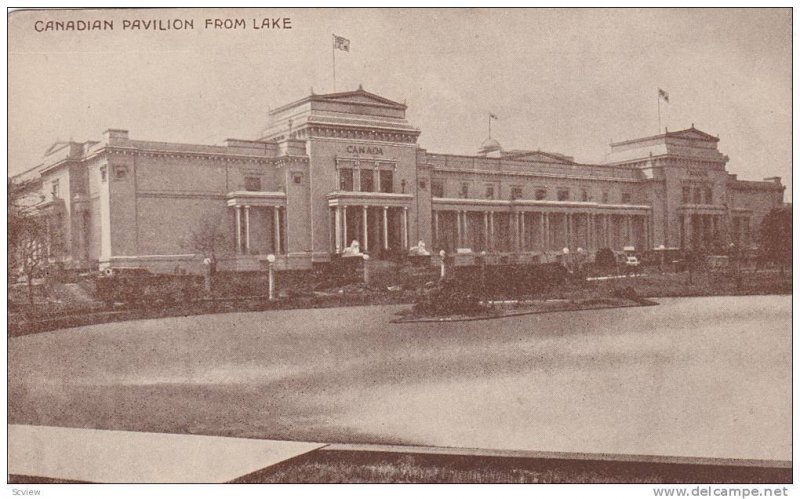 Canadian Pavilion From Lake, Campbell Gray, Canada, 1924