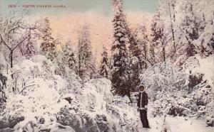 Winter Scene In Alaska 1910