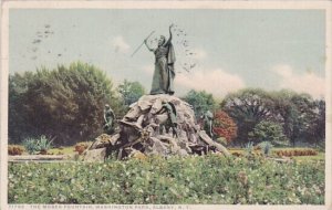 The Moses Fountain Washington Park Albany New York Detroit Publishing 1924