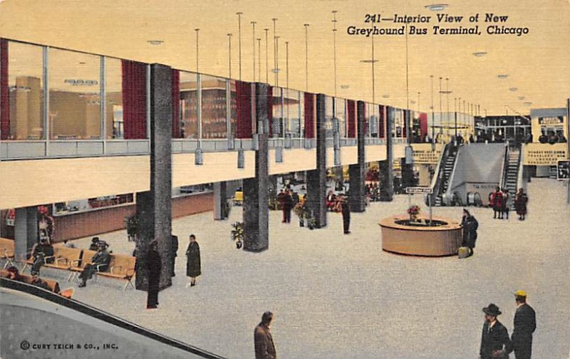 Greyhound Bus Terminal Chicago, Illinois, USA Bus Stations Unused 