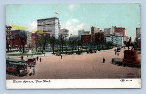 Old Union Square New York City NY NYC UNP DB  Postcard P1